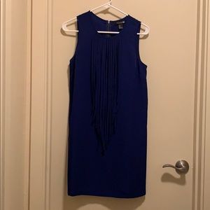Blue sleeveless dress